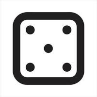 Dice icon. Playing game. Casino icon vector