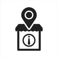 Information store icon. Customer service. Information point icon vector
