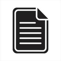 Document icon, file icon vector