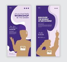 VR workshop Rack Car Design Template vector