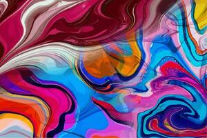 Abstract Colorfull Background Watercolor Multicolor creative digital background made of interweaving curved shapes. Fluid Art for modern banners, websites, essential graphic design. vector