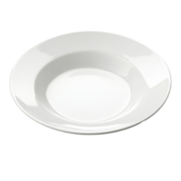 An empty transparent plate isolated on a clean transparent background ready for serving delicious food at any time, empty dish isolated on transparent background png