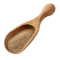 Amaranth seeds in a wooden scoop on a transparent background for culinary use and nutrition, amaranth seeds on wooden scoop transparent background png