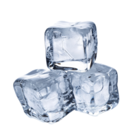 Ice cubes arranged neatly on a bright transparent background for culinary and beverage presentations, ice cubes isolated on transparent background png