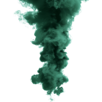 Dark green toxic smoke swirling upward against a transparent background, creating an otherworldly effect in a dramatic display, dark green toxic smoke isolated on transparent background png