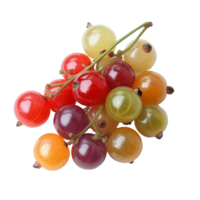 A cluster of ripe Bengal currants displayed on a transparent surface showcasing their vibrant colors and unique shapes, Carissa carandas Linn or Bengal currants, Karanda Carunda fruits on transparent background png