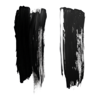Exploring different types of black brush strokes on a transparent background for artistic inspiration, Different types of brush strokes transparent background. Abstract brush stroke transparent background big png