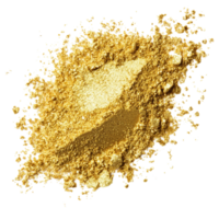 Rich gold powder isolated against a pristine transparent background for artistic and culinary applications, Gold powder isolated on transparent background. Gold powder transparent background png