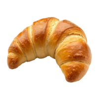 Isolated rogal oat crescent shape yeast roll on a transparent background showcasing its golden-brown crust and shape, Isolated rogal oat crescent shape yeast roll png