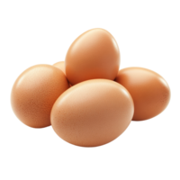 frisch braun Eier isoliert auf ein sauber transparent Hintergrund zum kulinarisch verwenden und gesund Rezepte im Mahlzeit Vorbereitung, Eier isoliert auf transparent Hintergrund png
