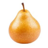 Fresh and ripe Chinese pear fruit on a clean transparent background showcasing its natural color and texture vividness, Chinese pear fruit isolated on transparent background png