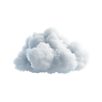 isolato trasparente nube dolcemente galleggiante contro un' luminosa trasparente sfondo nel un' sereno composizione, 3d trasparente nube isolato su trasparente sfondo png