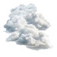 Clouds in a tranquil transparent background above a serene landscape, creating a peaceful atmosphere during midday, clouds on transparent background png