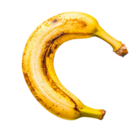 Fresh banana slice isolated on a clean transparent background showcasing its vibrant color and texture, Peeled banana slices isolated on transparent background png