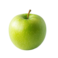 Fresh green apple isolated on a clean transparent background showcasing its vibrant color and natural shine, Green apple Isolated in transparent background format png