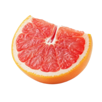 Fresh half pink grapefruit on a transparent background showcasing its juicy interior and vibrant color, half pink grapefruit citrus fruit isolated on transparent background png