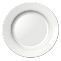 Elegant transparent dinner plate displayed on a transparent background, perfect for various culinary presentations, transparent plate on transparnt png