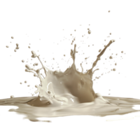 Curved splash of milk against a dark background creating dynamic water droplets at an artistic angle, Curve milk splash png