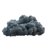 Dark storm clouds gather ominously on a transparent background creating a dramatic atmosphere, 3D cartoon Dark Storm Clouds On transparent background png