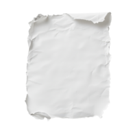 Crumpled transparent sheet of paper lying on a clean transparent background in a well-lit setting, transparent sheet of paper on transparent backgroundfile png