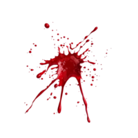 Realistic blood splatter on transparent background creates a chilling horror atmosphere in the artwork, Blood Splatter on transparent background Horror scene png