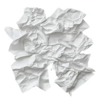 Crumpled transparent paper sheets scattered haphazardly on a plain transparent background, creating a textured abstract composition, Crumpled Paper Sheets on transparent background png