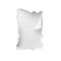 A torn piece of transparent paper isolated against a clean transparent background showcasing a textured edge, piece of transparent paper tear isolated on transparent backgroundfile png