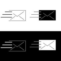 Mail envelope icon vector