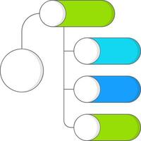 Flow Chart Filled Style Element vector