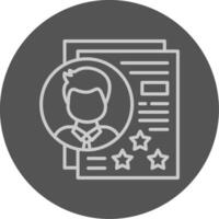 Recruitment Outline Style Icon vector