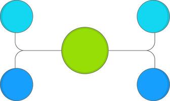 Flow Chart Filled Style Element vector