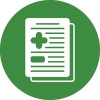 Checkup Glyph Style Icon vector