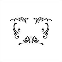 Separate flower frame with white background vector