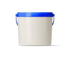 Mayonnaise sauce plastic container package bucket vector