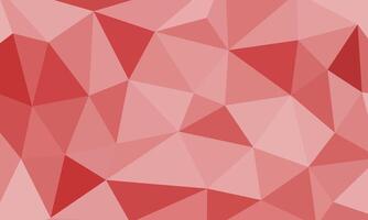 Abstract irregular polygon background in light red color. triangle pattern design vector
