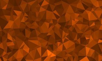 Dark orange flat polygon abstract shape. Irregular triangle pattern element texture design. Suitable for backdrop banner, cover, website, advertising, idea, decoration, page vector