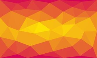 Abstract geometric triangle pattern background. Modern low polygon shapes with pink and yellow gradient texture vector
