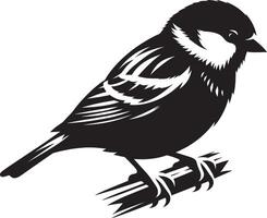 Soft sparrow bird shape design on plain white vector
