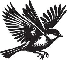 Crisp sparrow bird shape design on a clear background vector