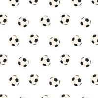 Seamless pattern with soccer ball. Ball pattern in flat style. vector