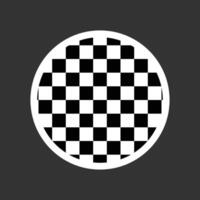 Board pattern circle icon. Round shape design vector