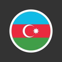 Azerbaijan flag element design on isolated background vector