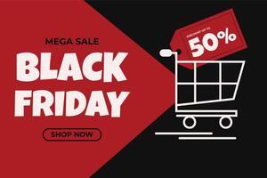 black friday promotion background template vector