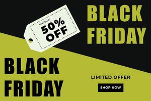 simple black friday background template vector