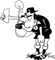 A whistle is blown by a referee vector