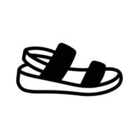 Trendy icon of sandals in editable design vector
