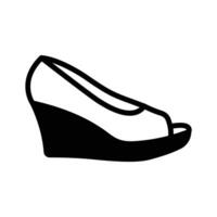 Get this amazing icon of wedge sandal in modern style vector