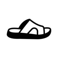 Open toe slides for casual wear and warm weather outings vector