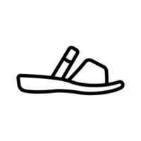 Slipper shoes in modern style, ready to use icon vector