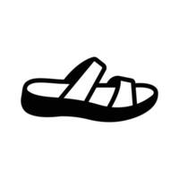 Comfortable platform sandals, ideal for summer and casual wear vector